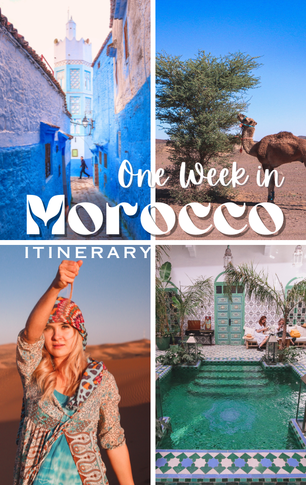 One Week In Morocco pinterest image