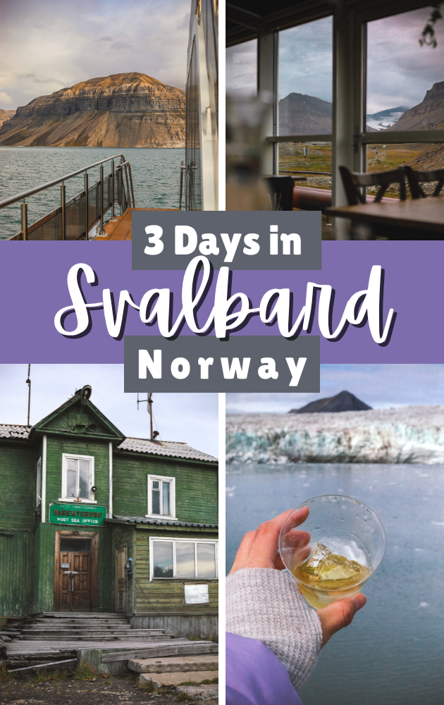 a pinterest pin for 3 days in Svalbard post